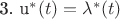 3. u^*(t) = \lambda^*(t)