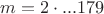 $m=2 \cdot...179$