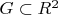 $G \subset R^2$