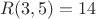 $R(3,5)=14$
