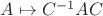 $A\mapsto C^{-1}AC$