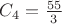 $C_4=\frac{55}{3}$