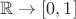 $\mathbb{R}\to [0,1]$