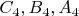 $C_4, B_4, A_4$