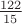 $\frac{122}{15}$