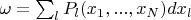$\omega=\sum_l P_l(x_1,...,x_N)dx_l$