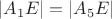 $|A_1E| = |A_5E|$