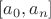 $[a_0, a_n]$