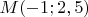 $M(-1;2,5)$