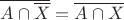 $\overline{A\cap\overline X}=\overline{A\cap X}$