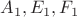 $A_1,E_1, F_1$
