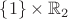 $\left\{1\right\}\times\Bbb{R}_2$