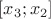 $[x_3; x_2]$