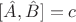 $[\hat A, \hat B] = c$