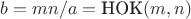 $b = mn/a = \text{НОК}(m,n)$