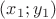 $(x_1; y_1)$ $(x_1; y_1)$