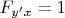 $F_{y'x}=1$