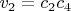 $v_2=c_2 c_4$