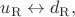 $u_\mathrm{R}\leftrightarrow d_\mathrm{R},$
