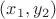 $(x_1,y_2)$