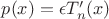$p(x)=\epsilon T_n'(x)$