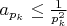 $a_{p_k} \leq \frac{1}{p_{k}^2}$