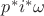 $p^{\ast}i^{\ast}\omega$