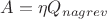 $A=\eta Q_{nagrev}$