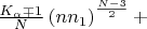 $\frac{K_\alpha\mp1}N\left(nn_1\right)^{\frac{N-3}2}+$