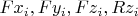 $Fx_{i},Fy_{i},Fz_{i},Rz_{i}$