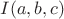 $I(a,b,c)$