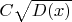 $C\sqrt {D(x)}$