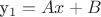 y_1=Ax+B
