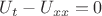$U_t - U_{xx}=0$