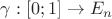 $\gamma:[0;1]\to E_n$