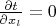 $\frac{\partial t}{\partial x_l}=0$