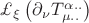 $\pounds_{\xi}\left(\partial_{\nu}T^{\alpha..}_{\mu..}\right)$