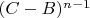 $(C-B)^{n-1}$