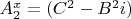 $A_2^x=(C^2-B^2i)$