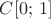 $C[0;\,1]$