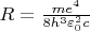 $R=\frac{me^4}{8h^3\varepsilon_0^2c}$