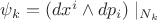 $\psi_k=(dx^i\wedge dp_i)\mid_{N_k}$