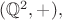 $(\mathbb Q^2, +),$