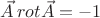 $\vec{A}\,rot{\vec{A}} =-1$