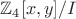 $\mathbb Z_4[x,y]/I$