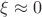 $\xi\approx 0$