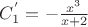 $C_1^{'}=-\frac{x^3}{x+2}$
