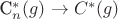 C^*_n(g) \to C^*(g)
