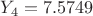 $Y_4 = 7.5749$