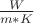 $ \frac{W}{m*K} $